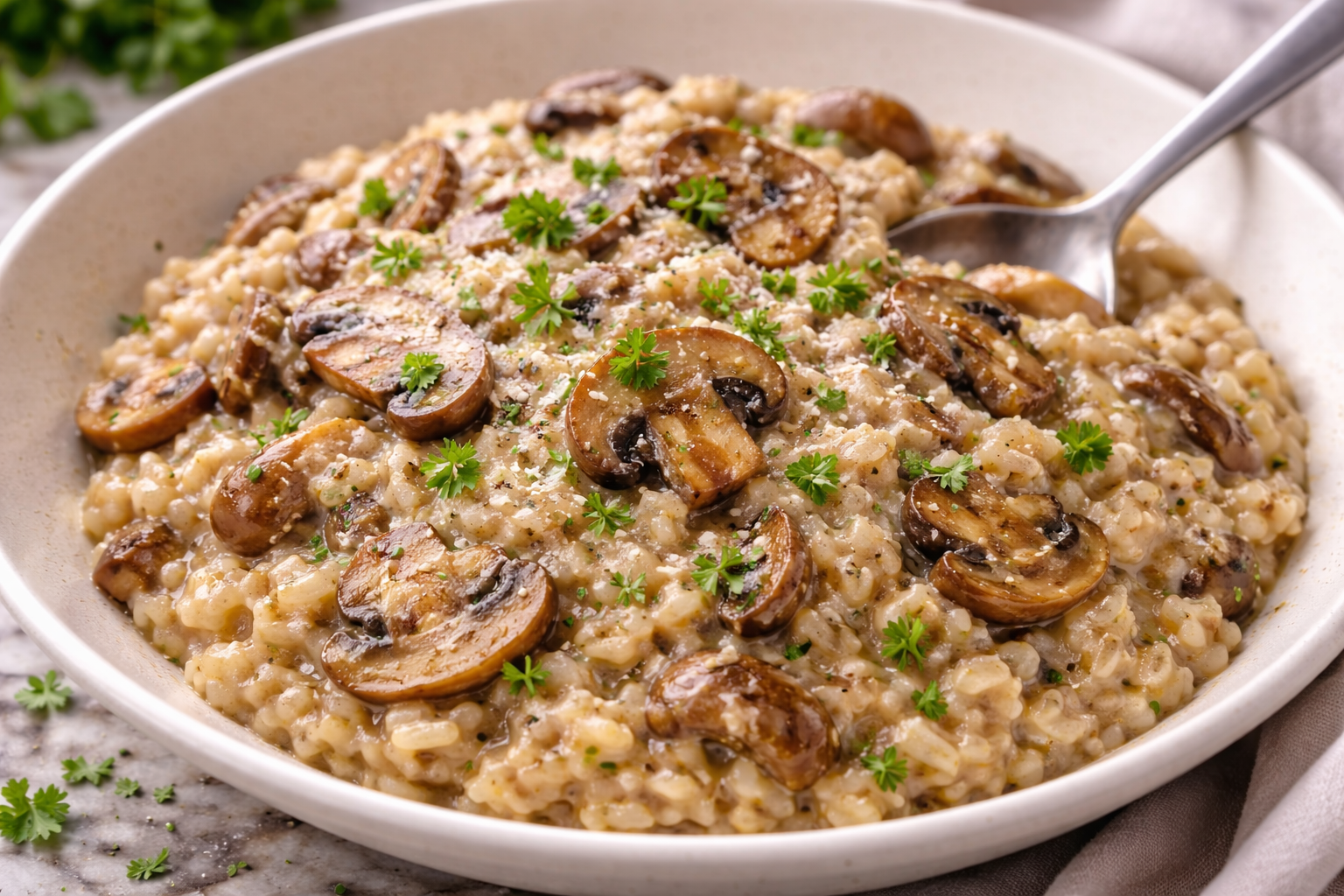 Creamy Mushroom Risotto